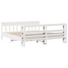 vidaXL Cama sin colch&oacute;n madera maciza de pino blanca 180x200 cm