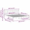 vidaXL Estructura de cama 200 x 200 cm Madera de pino macizo