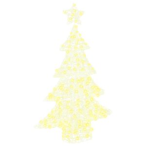 vidaXL &Aacute;rbol de Navidad con 100 LED c&aacute;lido 120 cm Acr&iacute;lico