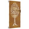 vidaXL Puerta de jard&iacute;n 85 x 175 cm Negro Con cerradura