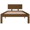 vidaXL Estructura cama sin colch&oacute;n madera pino marr&oacute;n miel 90x200 cm
