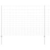vidaXL Valla salvaje exterior con postes 25 x 1,5 m Acero Galvanizado