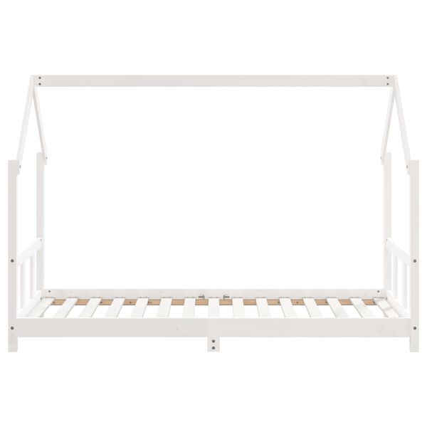 vidaXL Estructura de cama para niños madera de pino blanco 90x190 cm