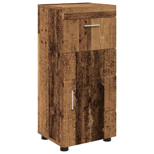 vidaXL Juego de Muebles de Ba&ntilde;o TULUM Madera vieja 37 x 31,5 x 82 cm