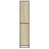vidaXL Armario de baño madera y metal roble Sonoma 35x37,5x188,5 cm