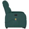 vidaXL Sill&oacute;n masaje el&eacute;ctrico reclinable elevable tela verde oscuro