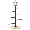 vidaXL &Aacute;rbol de Navidad de metal KUOPIO 60 cm Acero Negro