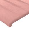 vidaXL Cama box spring con colch&oacute;n terciopelo rosa 200x200 cm
