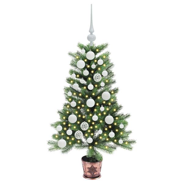 vidaXL Árbol de Navidad con 150 LED con soporte Verde 90 cm PE