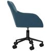 vidaXL Silla de oficina giratoria terciopelo azul