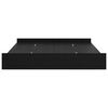 vidaXL Cama con almacenamiento con cabecera Roble Negro 200 x 200 cm