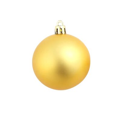 vidaXL Lote de bolas de Navidad 100 unidades doradas 3/4/6 cm