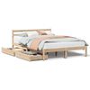 vidaXL Estructura de cama sin colch&oacute;n madera maciza de pino 120x190 cm