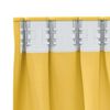 vidaXL Cortinas Opacas con Anillas 2 pcs Amarillo Mostaza 175 x 140 cm