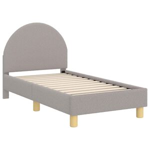 vidaXL Estructura de cama para ni&ntilde;os peque&ntilde;os con cabecera Gris Claro