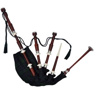 vidaXL Gaita escocesa de las Highland Royal Steward negro