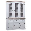 vidaXL Armario aparador madera pino mexicano Corona Range gris