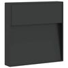 vidaXL L&aacute;mpara de pared LED de exterior aluminio fundido negro