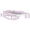 vidaXL Estructura de cama sin colch&oacute;n madera de pino marr&oacute;n 90x200 cm