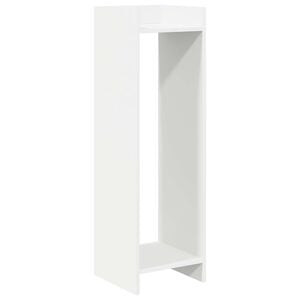 vidaXL Soporte de plantas Blanco 30 x 30 x 100 cm Madera de ingenier&iacute;a