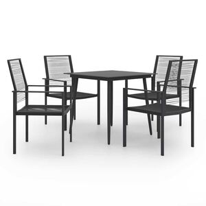 vidaXL Juego de comedor de jard&iacute;n 5 piezas