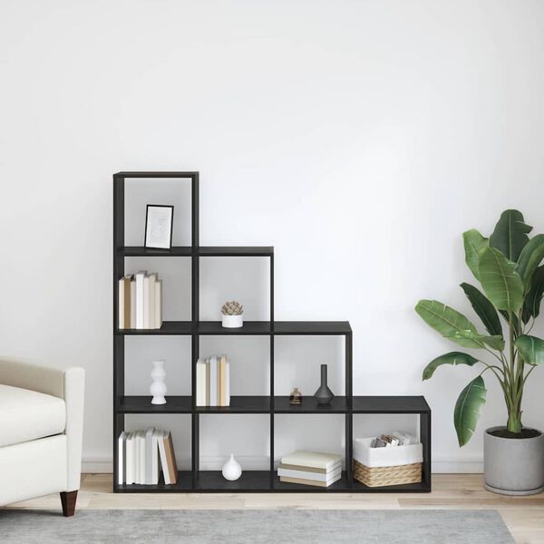 vidaXL Librer&iacute;a Separadora de Ambientes Roble Negro