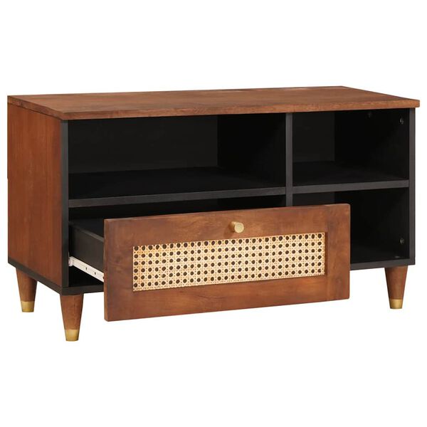 vidaXL Gabinetes y estantes de almacenamiento de medios Marrón