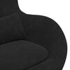 vidaXL Sillón huevo Negro 63 x 73 x 90 cm Terciopelo