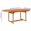 vidaXL Juego de comedor de jard&iacute;n 5 piezas madera maciza de acacia 150-200 cm