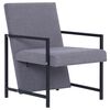 vidaXL Sill&oacute;n de tela gris claro