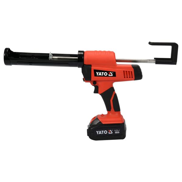 YATO Pistola de sellado con bater&iacute;a de iones de litio 4,0 Ah 18 V