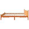 vidaXL Cama sin colch&oacute;n madera maciza de pino marr&oacute;n cera 180x200 cm