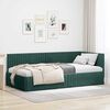 vidaXL Estructura de cama en esquina Verde oscuro 100 cm x 200 cm
