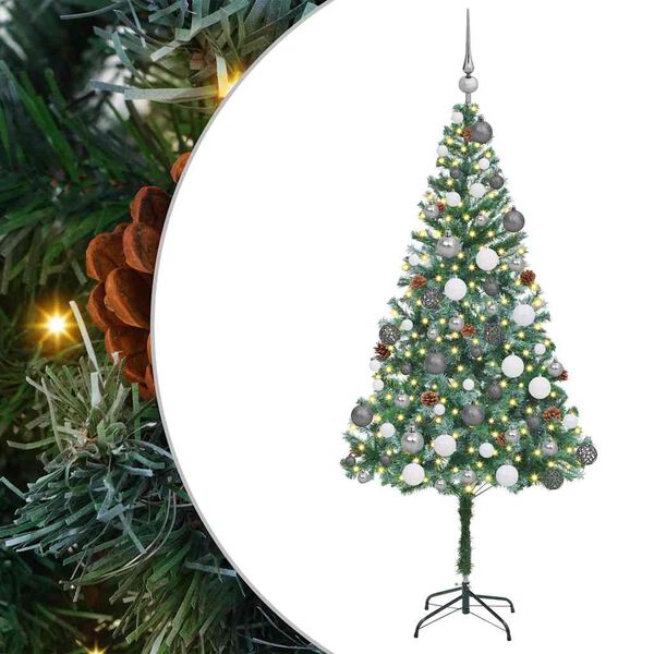 vidaXL &Aacute;rbol de Navidad artificial Verde 180 cm PVC y acero
