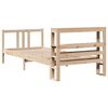 vidaXL Estructura de cama con cabecero madera maciza pino 75x190 cm
