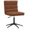 vidaXL Silla de comedor de cuero sint&eacute;tico marr&oacute;n