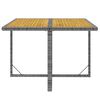 vidaXL Set comedor jardín 9 pzas y cojines ratán sintético gris