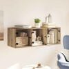 vidaXL Mueble de pared Roble artesanal 102 x 37 x 35 cm