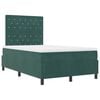 vidaXL Cama tipo Box Spring Verde oscuro 120 x 200 cm Terciopelo