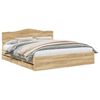 vidaXL Estructura de cama Roble Sonoma 180 x 200 cm Madera Ingenieril