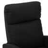vidaXL Sillón de masaje de cuero sintético negro