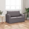 vidaXL Sof&aacute; cama 110cm Gris Cuero artificial