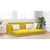 vidaXL Sof&aacute;-cama de piso 200cm Amarillo Terciopelo