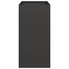 vidaXL Jardinera acero negro 40x80x80 cm