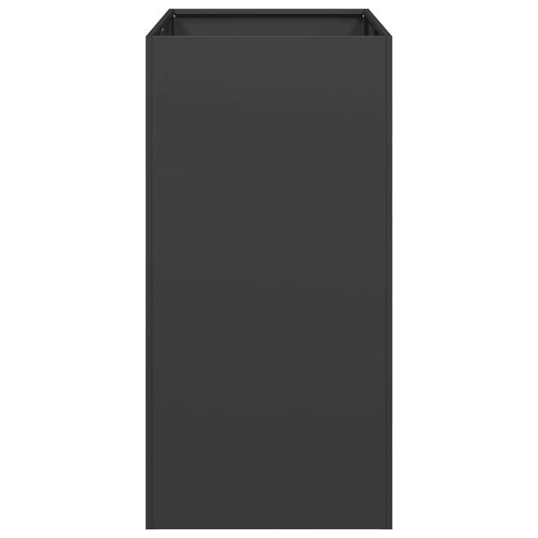 vidaXL Jardinera acero negro 40x80x80 cm