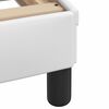 vidaXL Cama Viana con colch&oacute;n cuero sint&eacute;tico blanco 90x200 cm