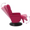 vidaXL Sill&oacute;n reclinable masaje con reposapi&eacute;s terciopelo rojo tinto