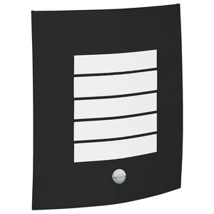 vidaXL Luz de pared exterior Negro 23.5 x 9 x 26 cm