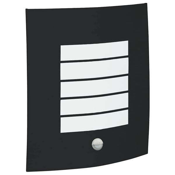 vidaXL Luz de pared exterior Negro 23.5 x 9 x 26 cm