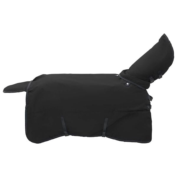 vidaXL Manta para Caballo Verde Oscuro y Negro 165 cm Poli&eacute;ster